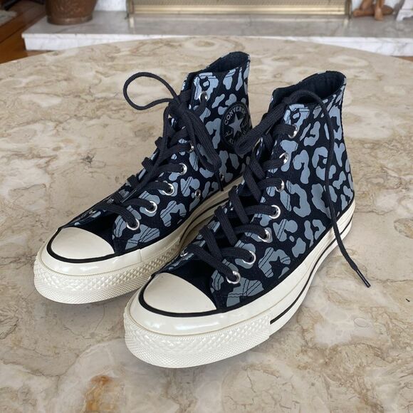 Converse Chuck 70 Reflective Leopard Hi Top Sneakers - Picture 3 of 14